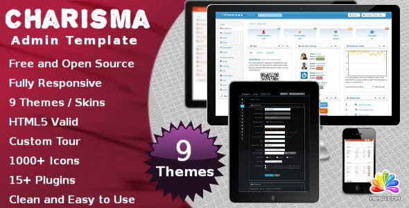 免費的響應式bootstrap管理員后臺界面主題 - Charisma