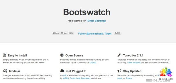 免費的Twitter bootstrap主題模板 - Bootswatch