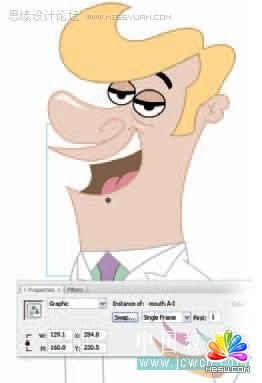 Flash cs3鼠繪教程:交換方法制作嘴型吻合,PS教程,思緣教程網