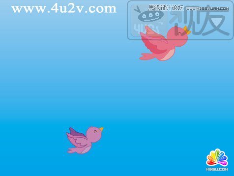 Flash教程:制作卡通風格的飛舞小鳥,PS教程,思緣教程網