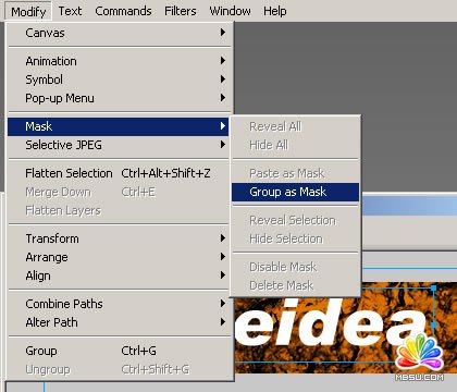 Fireworks 創建殘破紋理特效文字