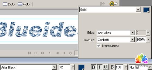 Fireworks 創建殘破紋理特效文字